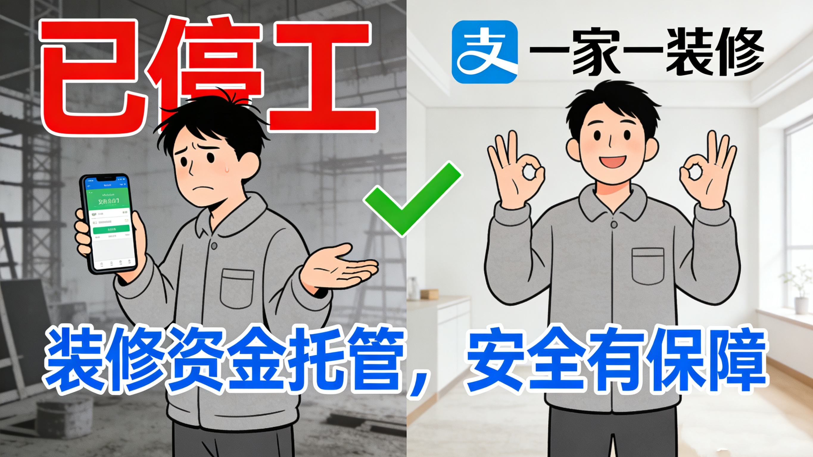 裝修款交出去心就慌？一家一裝飾聯(lián)手支付寶：您的滿意，才是我們的收款碼